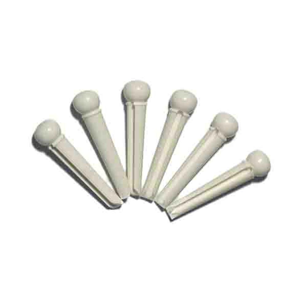 Soundsation  H-F-0003 - Juego de 6 clavijas para guitarra acústica - Blanco